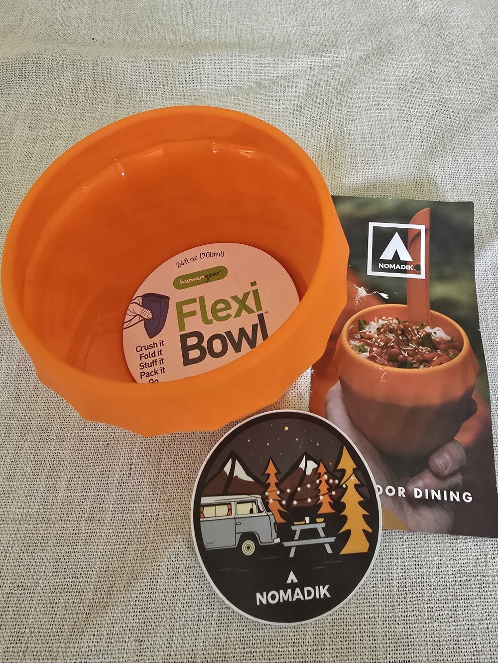 HUMANGEAR Flexi Bowl - Collapsible Outdoor Dining Bowl